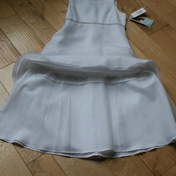 Us Angels Long White 12 (NWT) Formal Dress - Picture 7 of 12